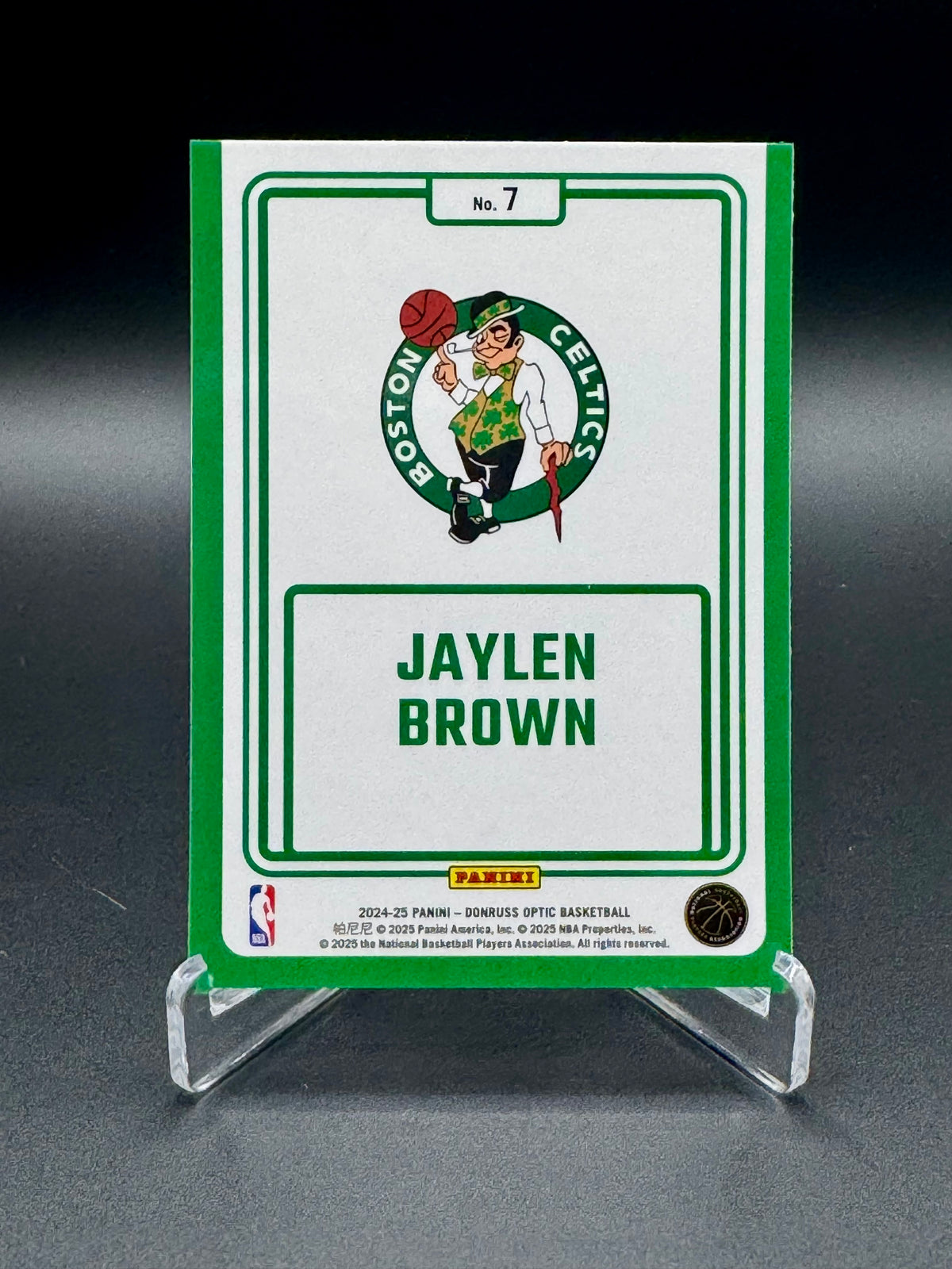 2024-25 Panini Donruss Optic Jaylen Brown #7 Winner Stays Raw