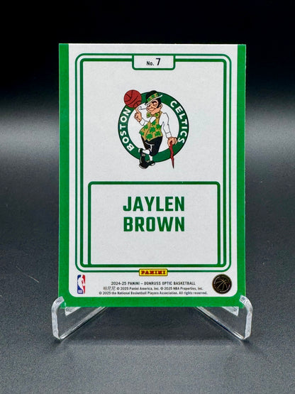 2024-25 Panini Donruss Optic Jaylen Brown #7 Winner Stays Raw