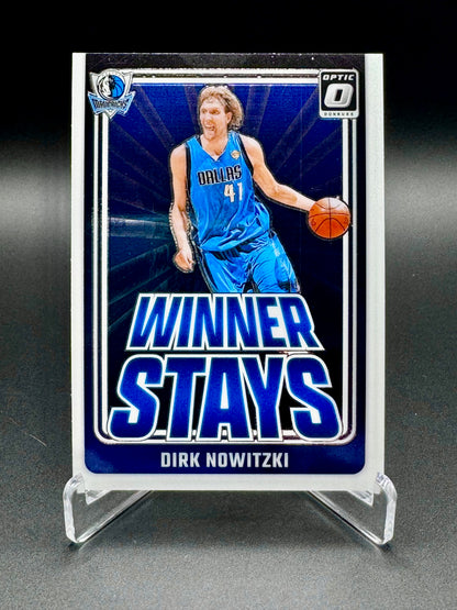 2024-25 Panini Donruss Optic Dirk Nowitzki #13 Winner Stays Raw