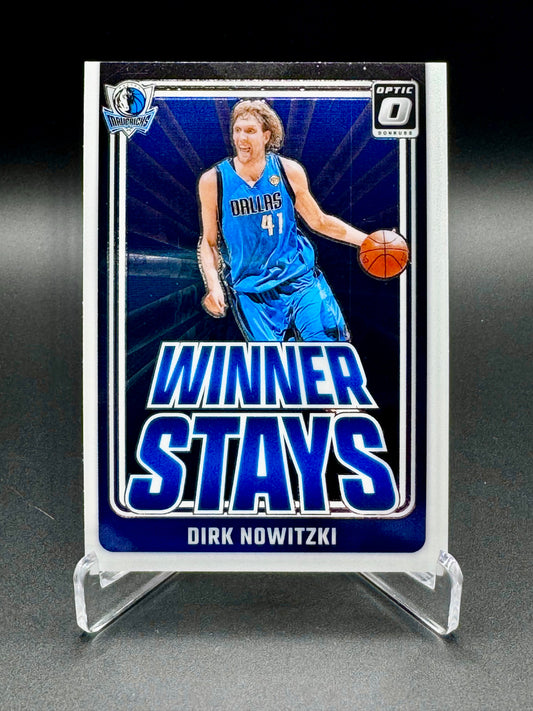 2024-25 Panini Donruss Optic Dirk Nowitzki #13 Winner Stays Raw