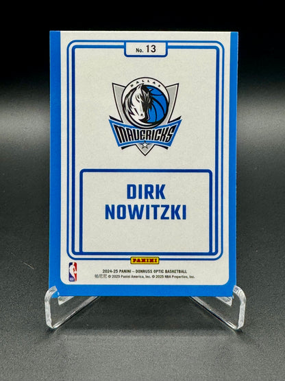2024-25 Panini Donruss Optic Dirk Nowitzki #13 Winner Stays Raw