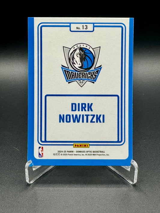 2024-25 Panini Donruss Optic Dirk Nowitzki #13 Winner Stays Raw