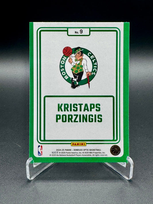 2024-25 Panini Donruss Optic Kristaps Porzingis #9 Winner Stays Raw