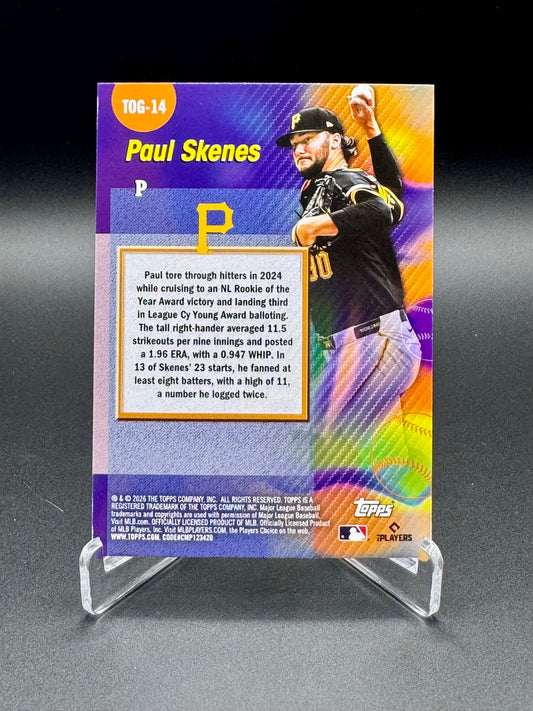 2026 Topps Paul Skenes #TOG-14 Titans of the Game Raw