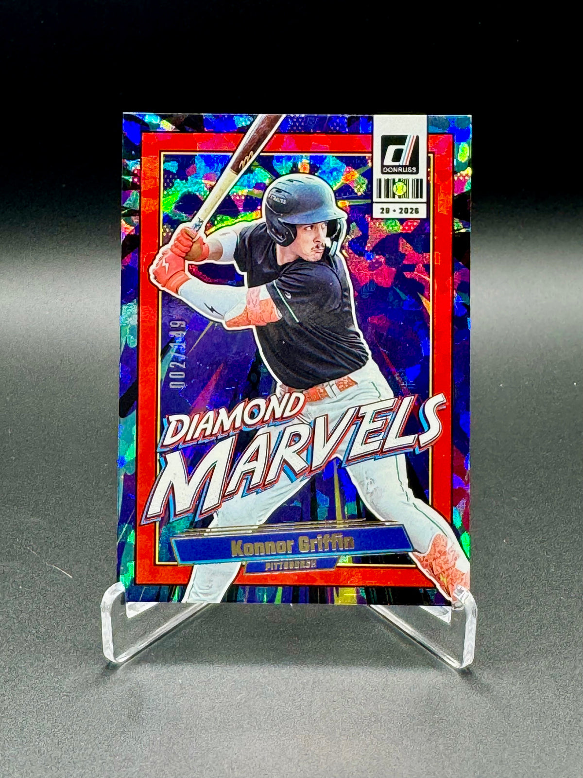 2026 Panini Donruss Konnor Griffin #14 Diamond Marvels Red Ice /149 Raw