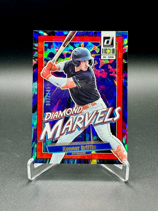 2026 Panini Donruss Konnor Griffin #14 Diamond Marvels Red Ice /149 Raw