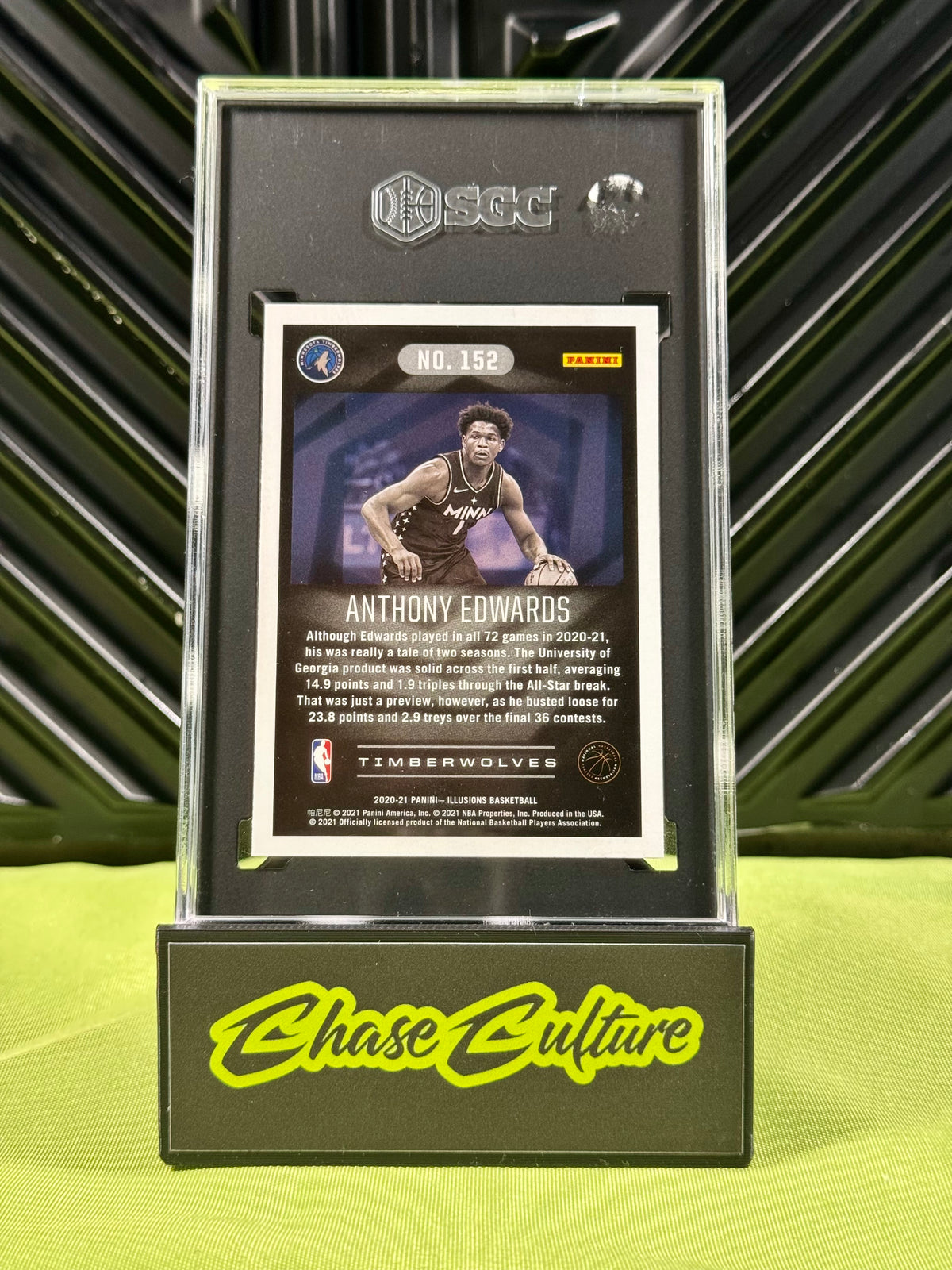 2020-21 Panini Illusions Anthony Edwards RC #152 SGC 10