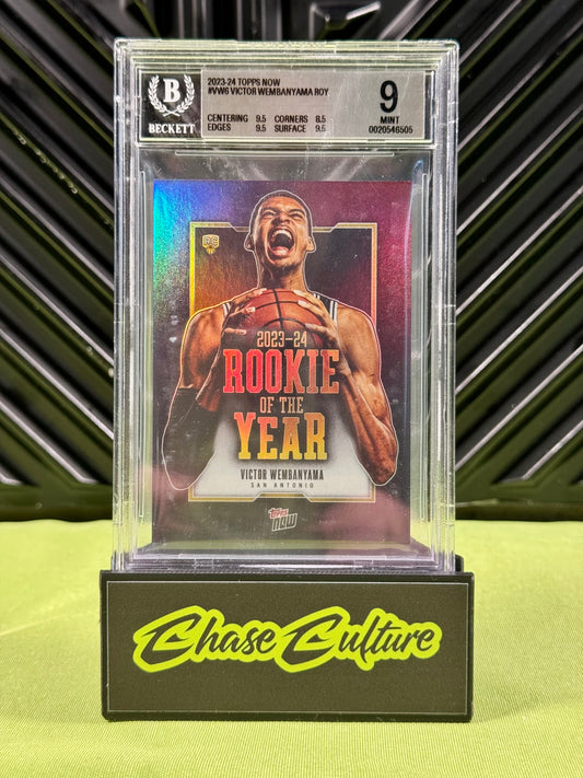 2023-24 Topps Now Victor Wembanyama RC #VW6 Rookie of the Year BGS 9