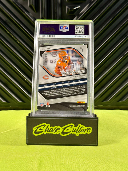 2025 Panini Prizm Rome Odunze #8 Hyper Prizm /200 PSA 9