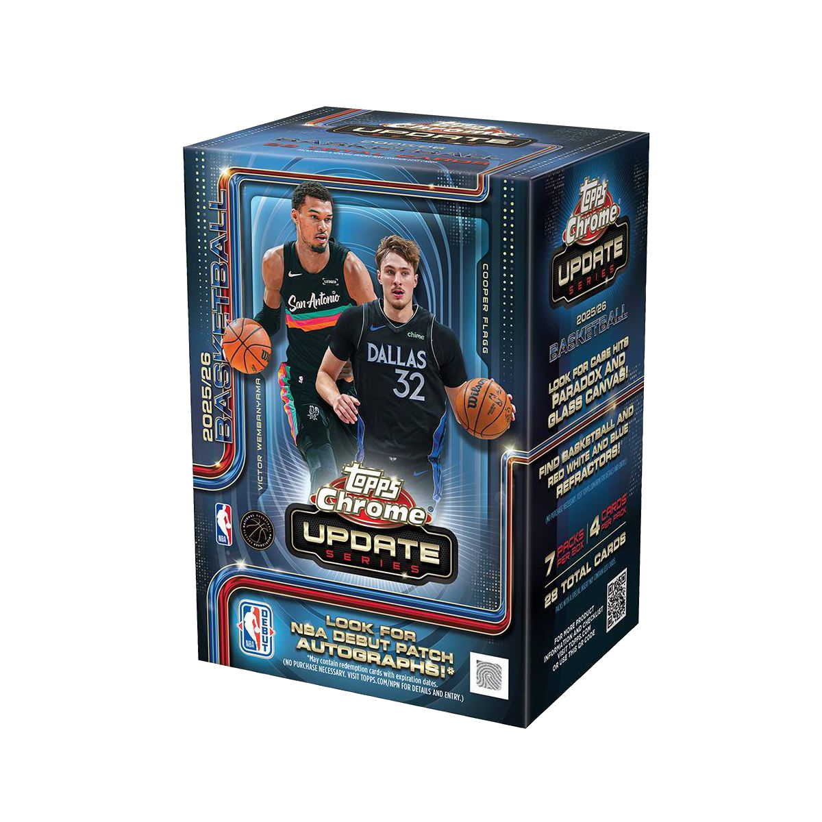 2025-26 Topps Chrome Update Series Basketball - Blaster Box